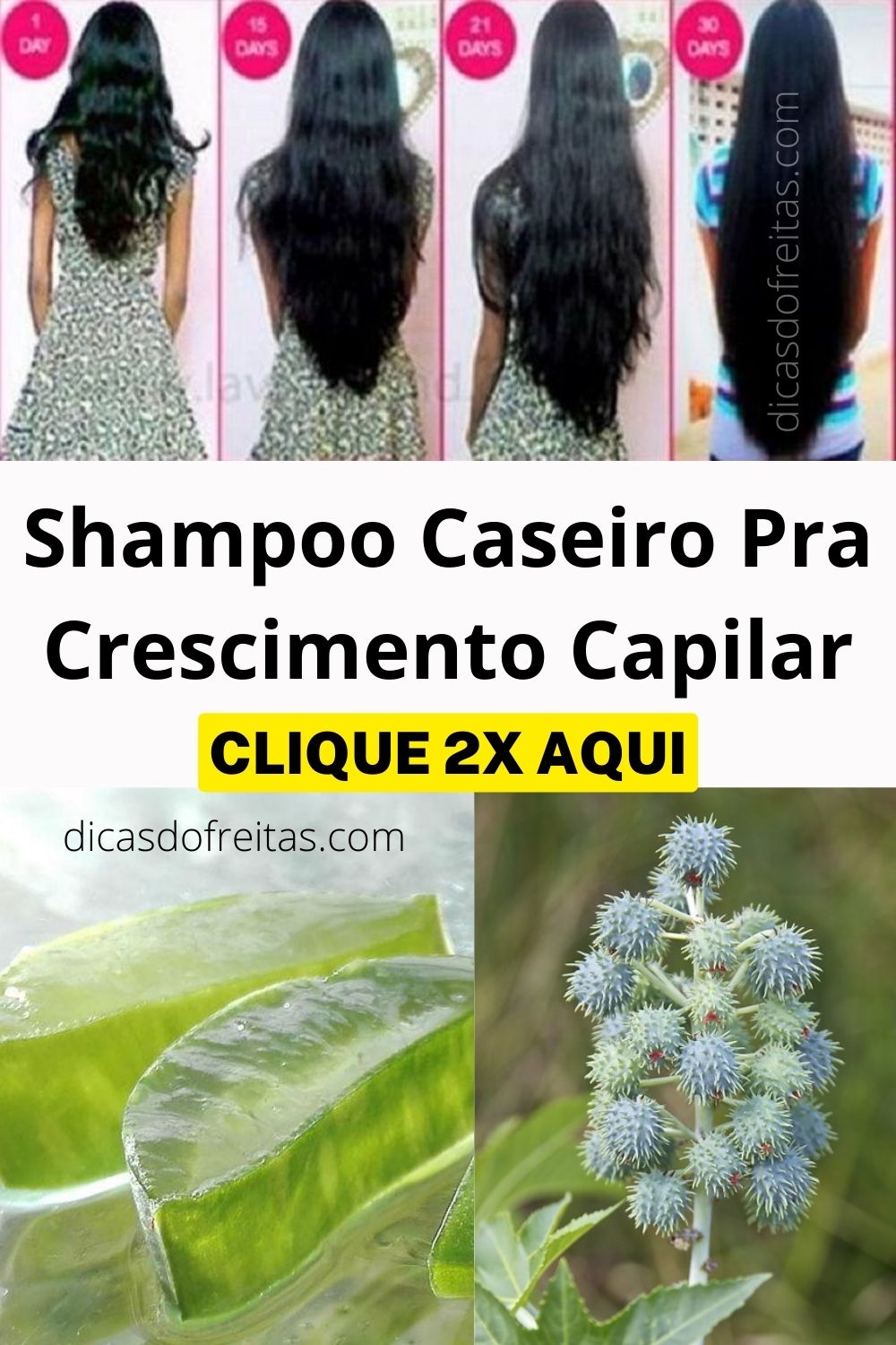 Shampoo caseiro pra crescimento capilar; Crescimento capilar acelerado!